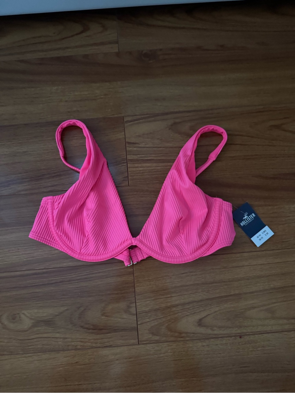 Hollister pink bikini top size M
